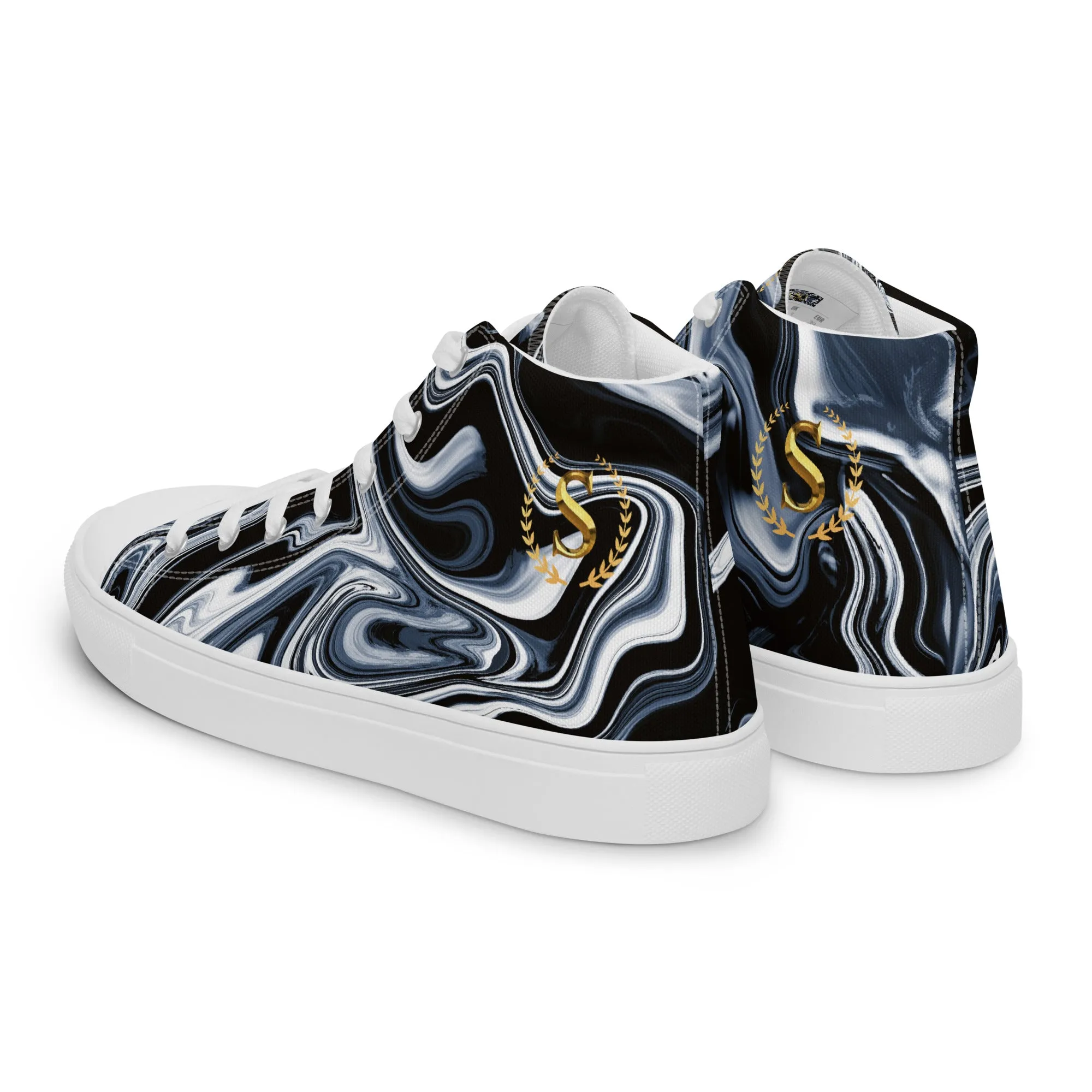 Men’s high top canvas shoes