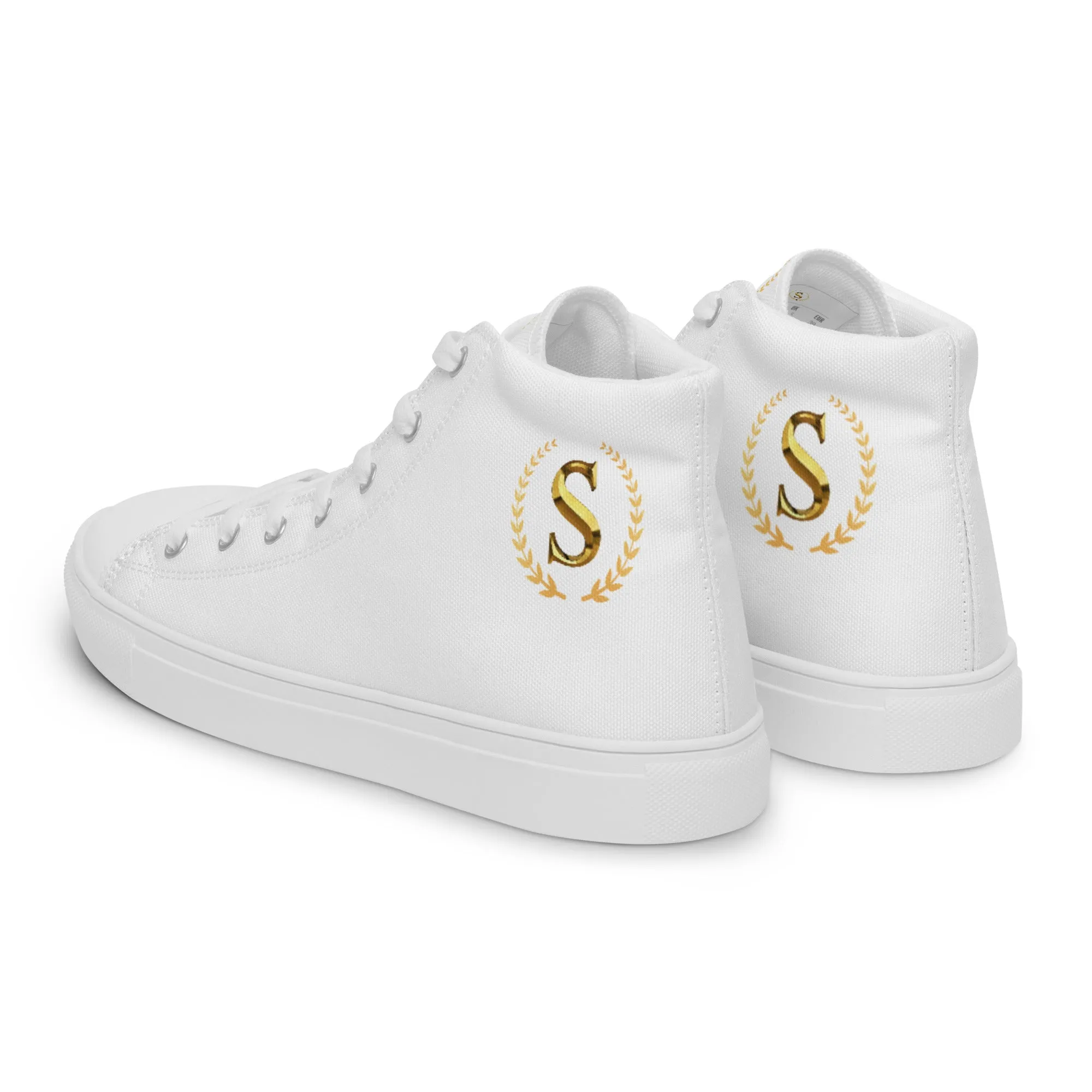 Men’s high top canvas shoes