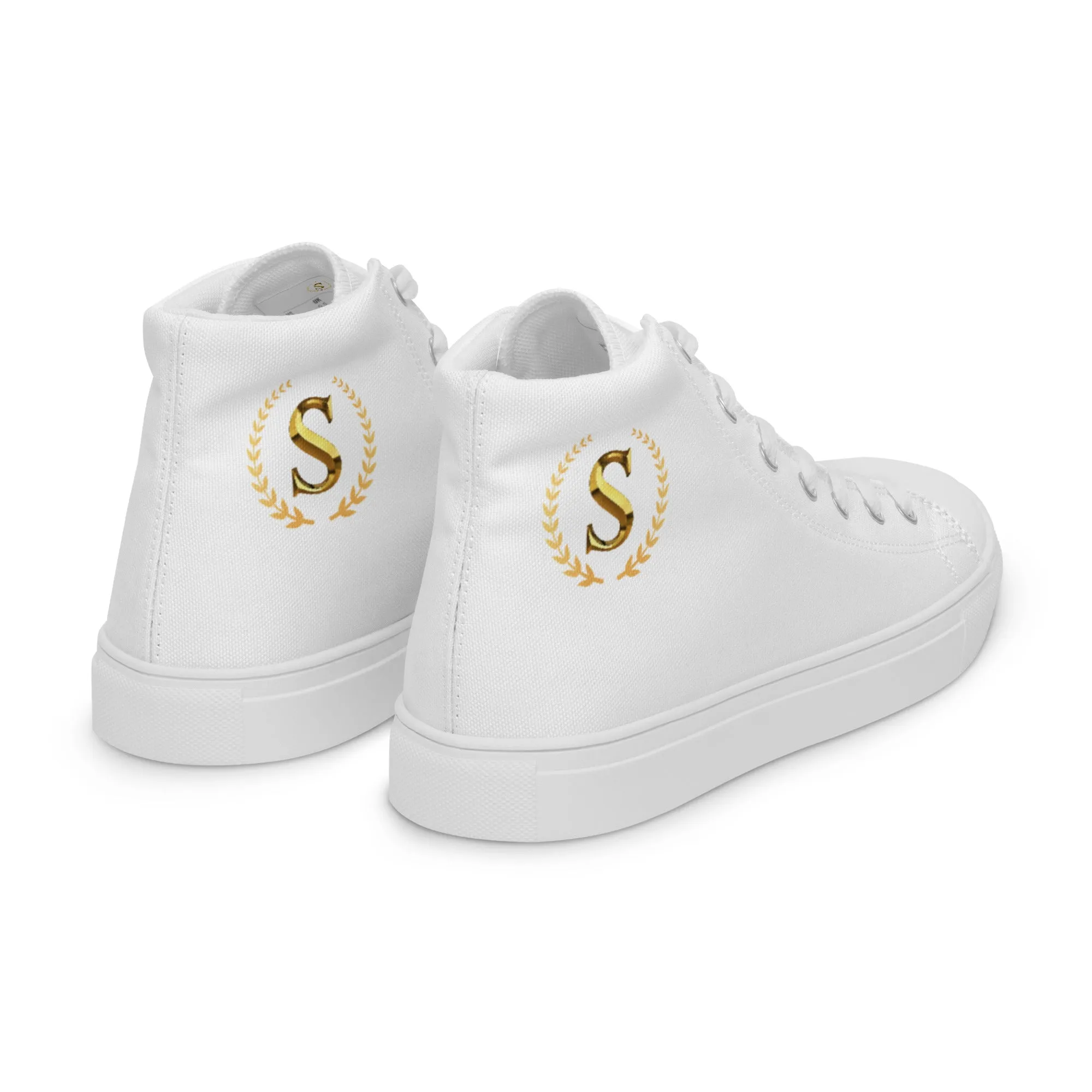 Men’s high top canvas shoes
