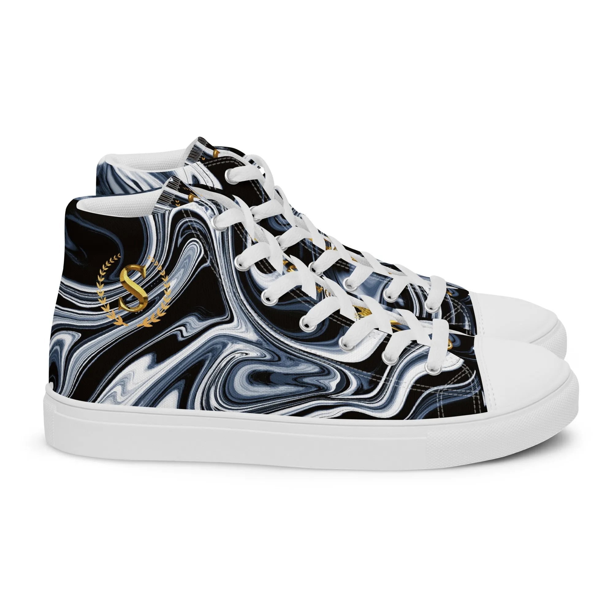 Men’s high top canvas shoes