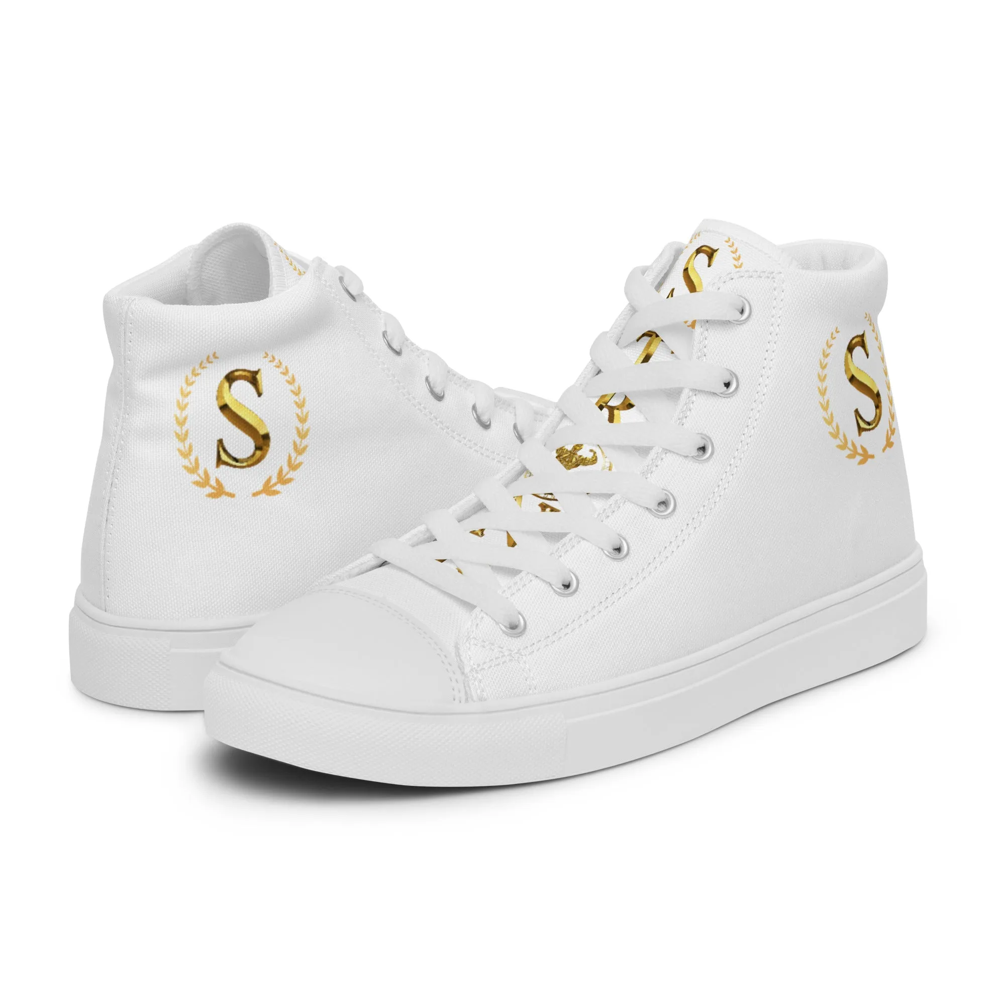 Men’s high top canvas shoes