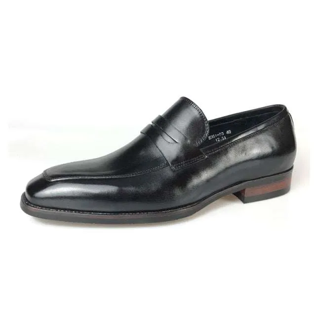 Men's Italian Shoes Wingtip Genuine Leather Oxford Shoes Pointed Shoes