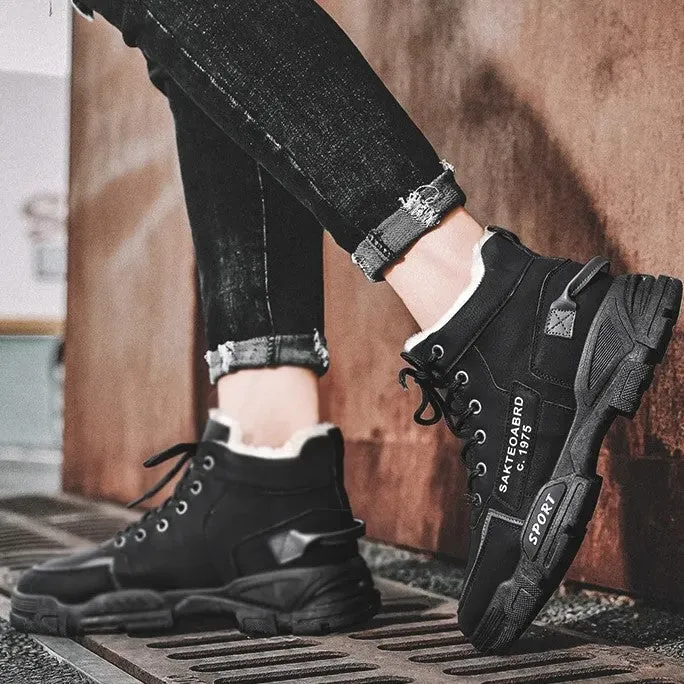 Men's Modern Non-Slip Ergonomic Chelsea Boots With Lace-Up Design | Ideal for All Seasons