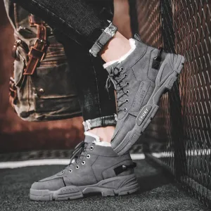 Men's Modern Non-Slip Ergonomic Chelsea Boots With Lace-Up Design | Ideal for All Seasons