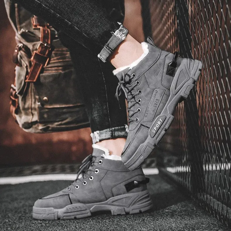 Men's Modern Non-Slip Ergonomic Chelsea Boots With Lace-Up Design | Ideal for All Seasons