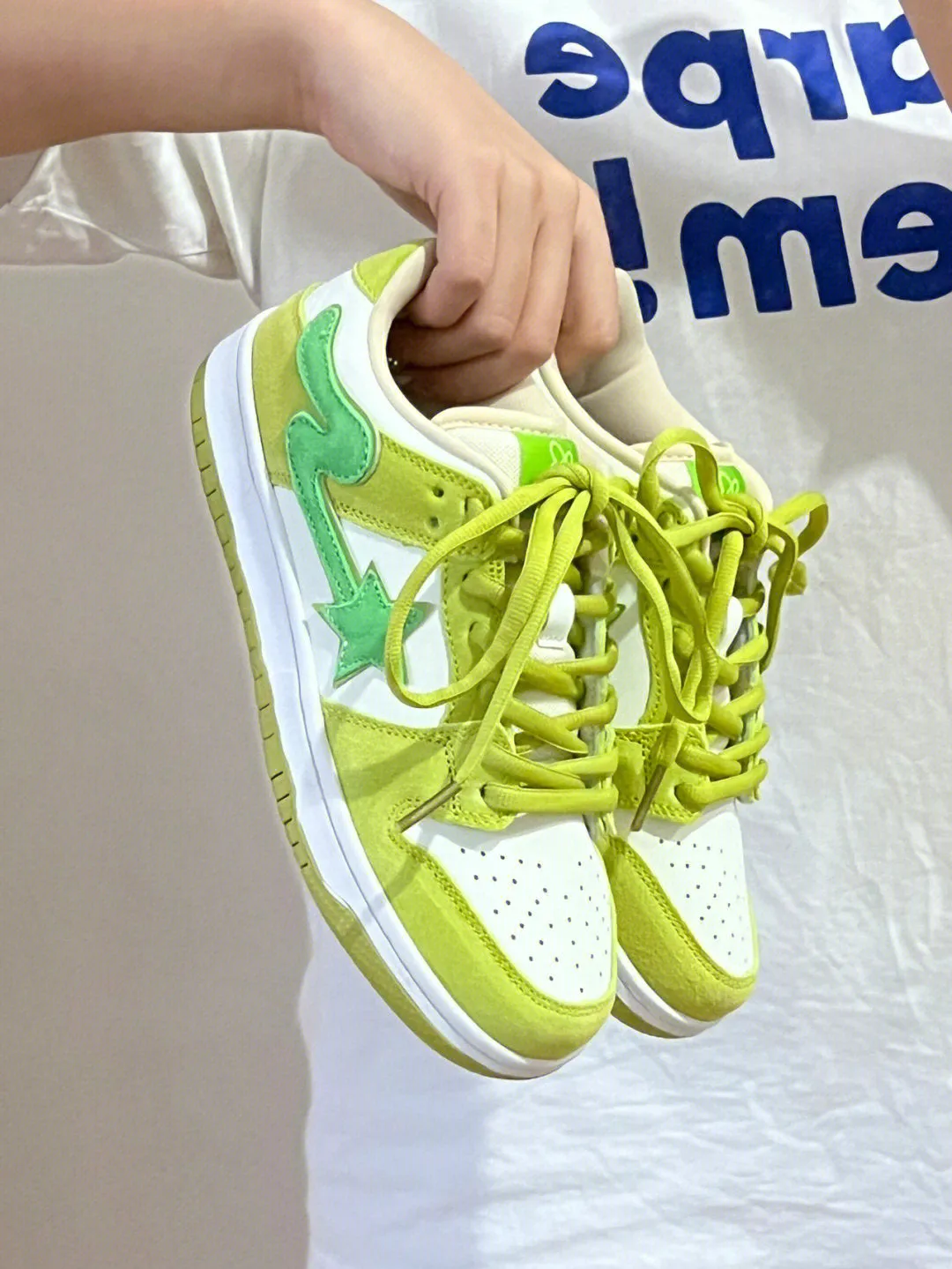 Men's Platform Sneaker in Apple Green | Retro Casual Shoes