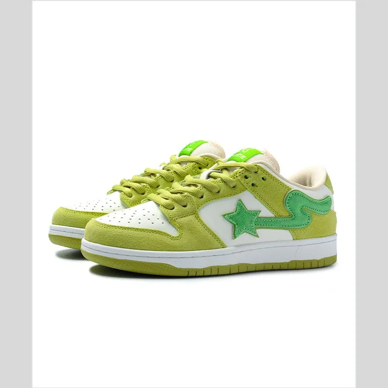 Men's Platform Sneaker in Apple Green | Retro Casual Shoes