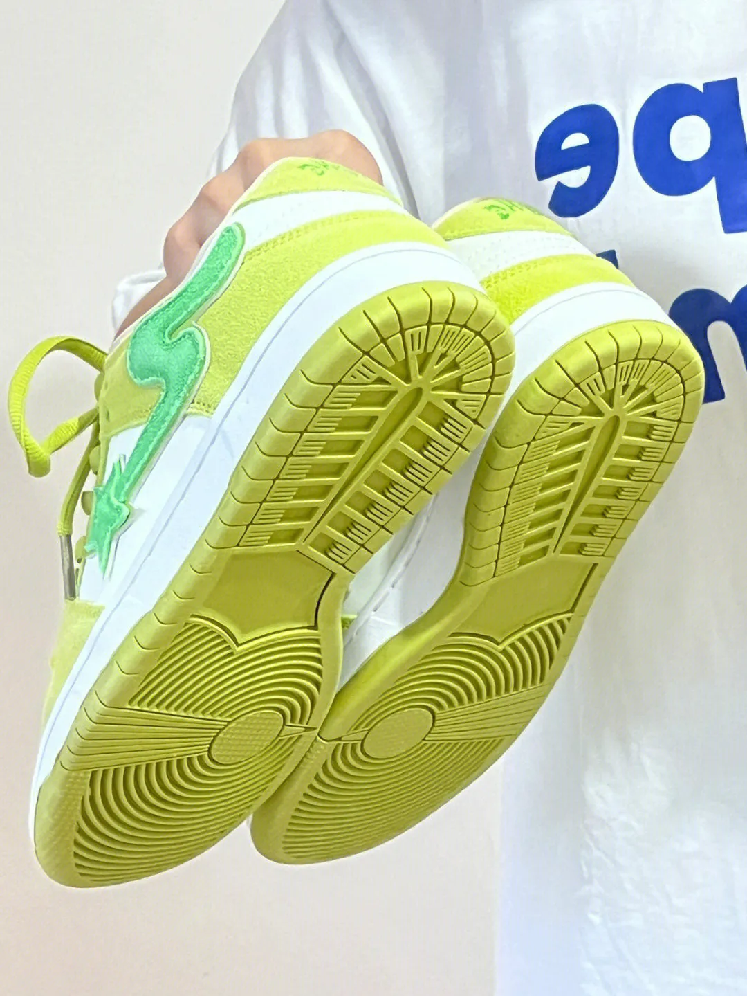 Men's Platform Sneaker in Apple Green | Retro Casual Shoes