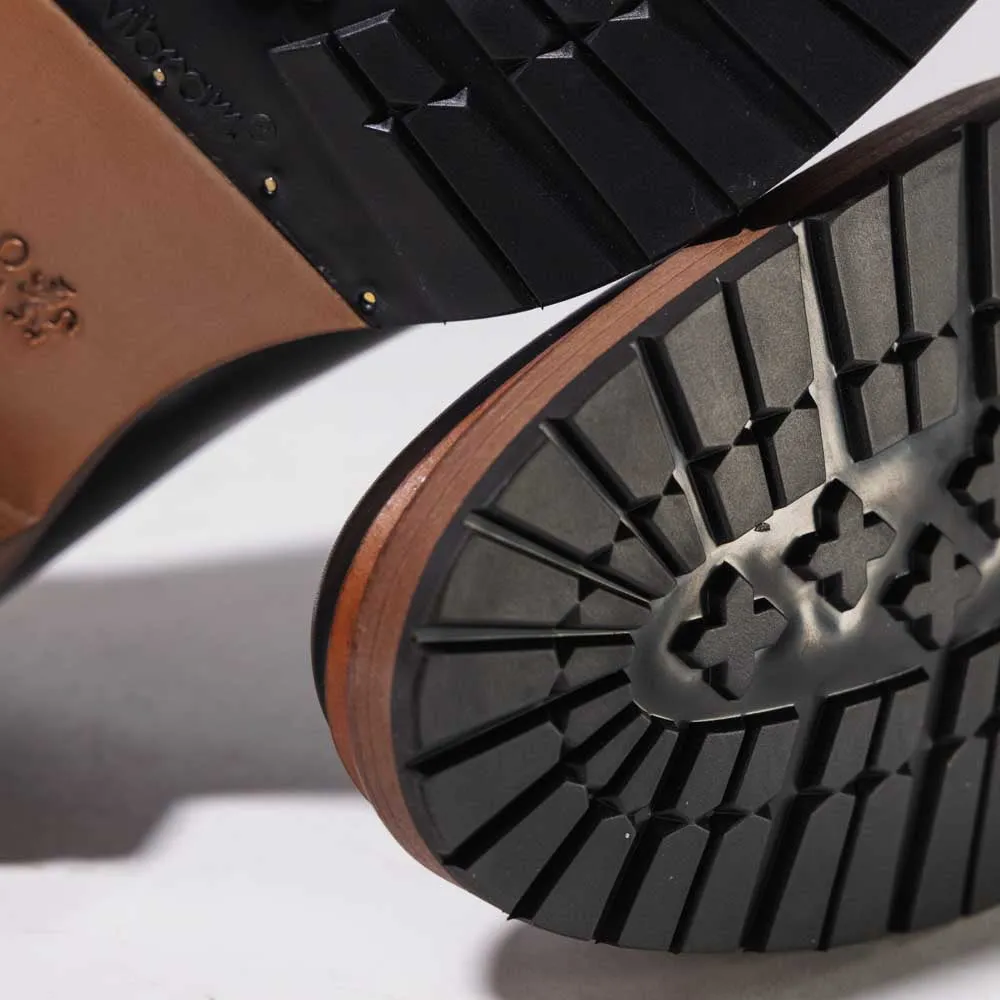 Men's Wholecut Black Leather Shoe