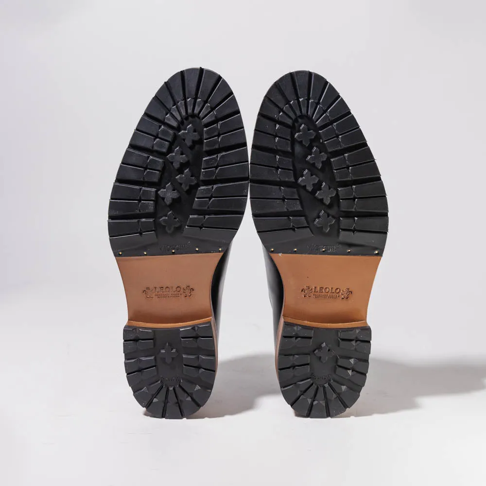 Men's Wholecut Black Leather Shoe