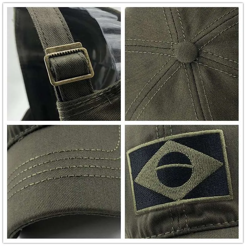Military Tactical Brazil  Baseball Caps
