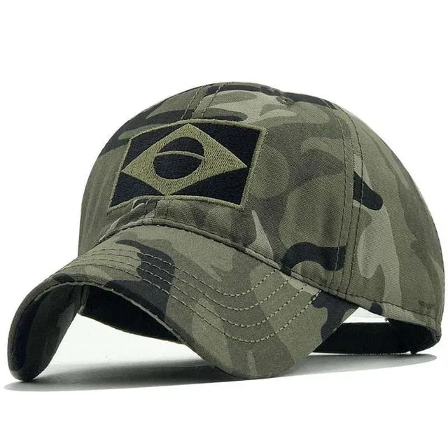 Military Tactical Brazil  Baseball Caps