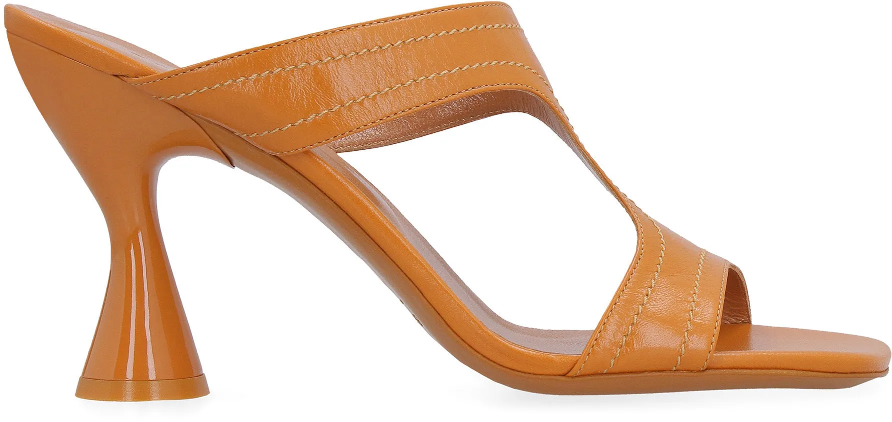 Nadia leather mules
