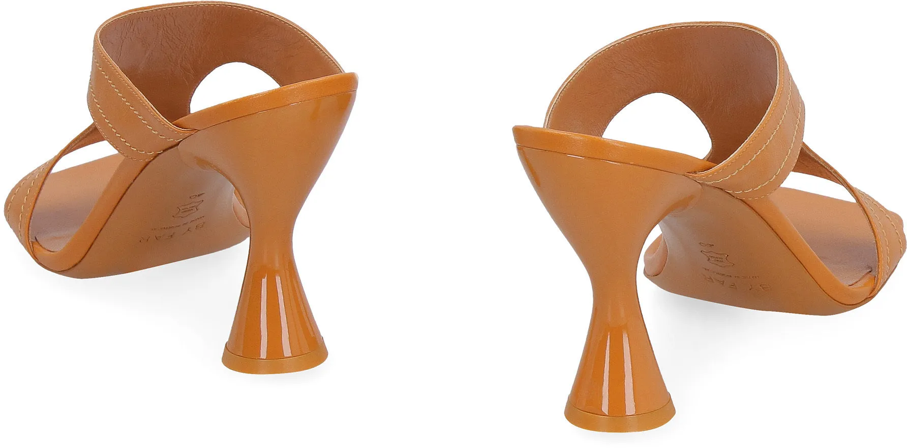 Nadia leather mules