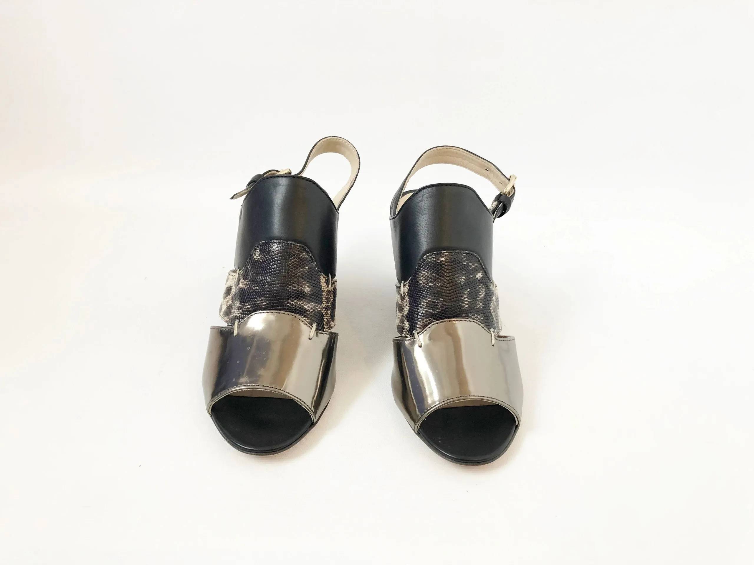 NEW Agl Tri-Color Sandal Size 39.5 It (9.5 Us)