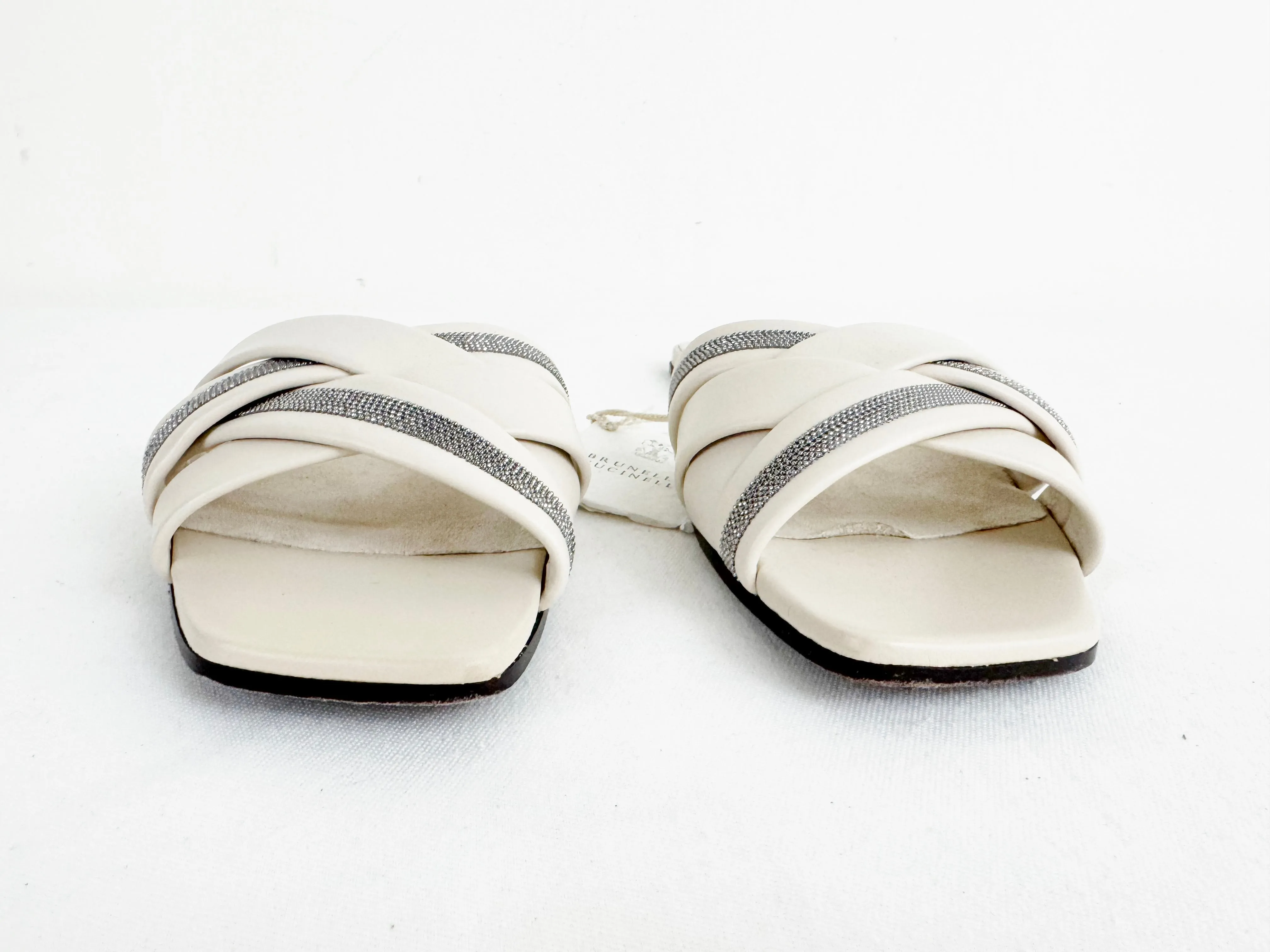 NEW Brunello Cucinelli Woven Sandal Size 10.5