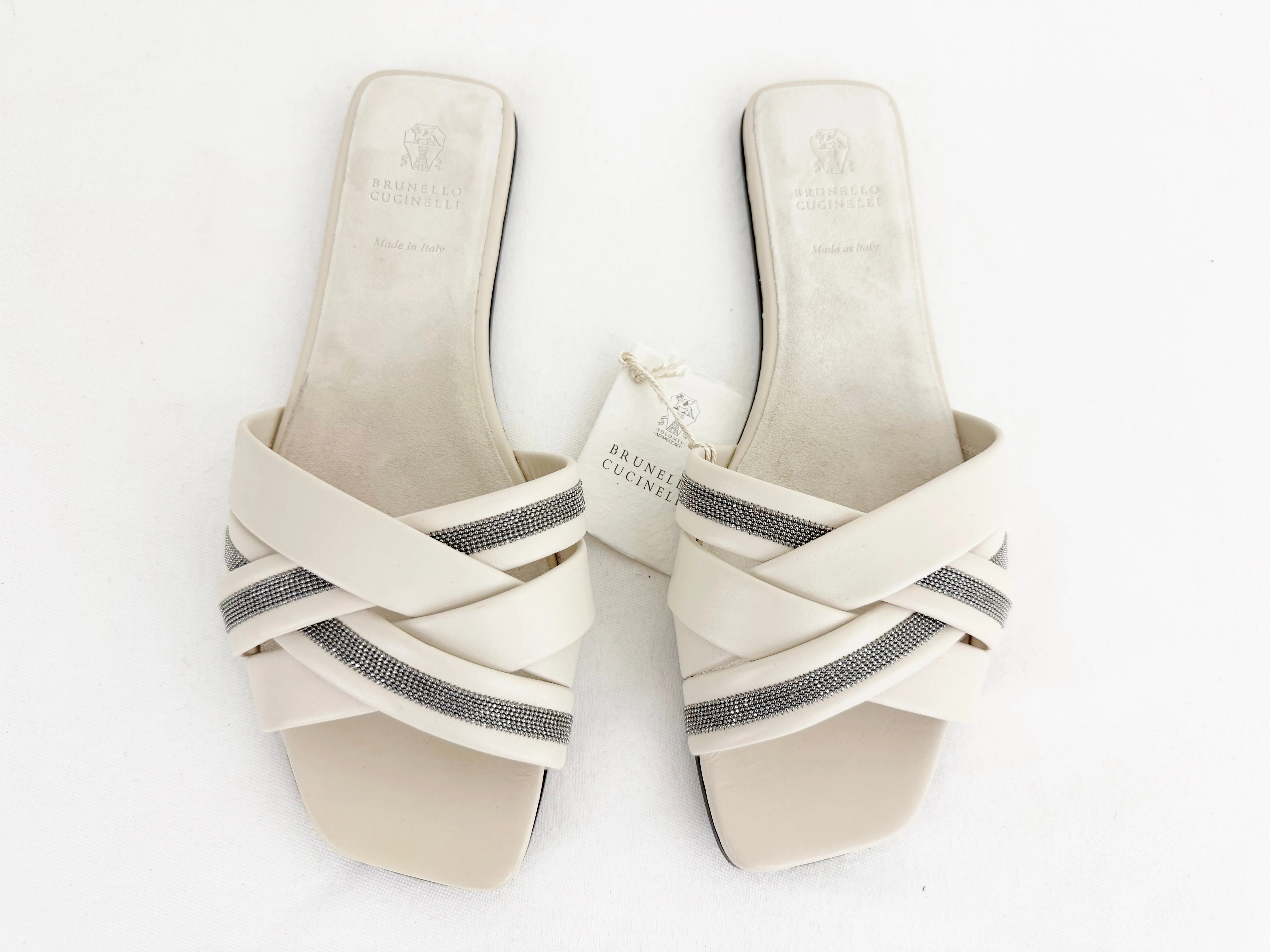 NEW Brunello Cucinelli Woven Sandal Size 10.5