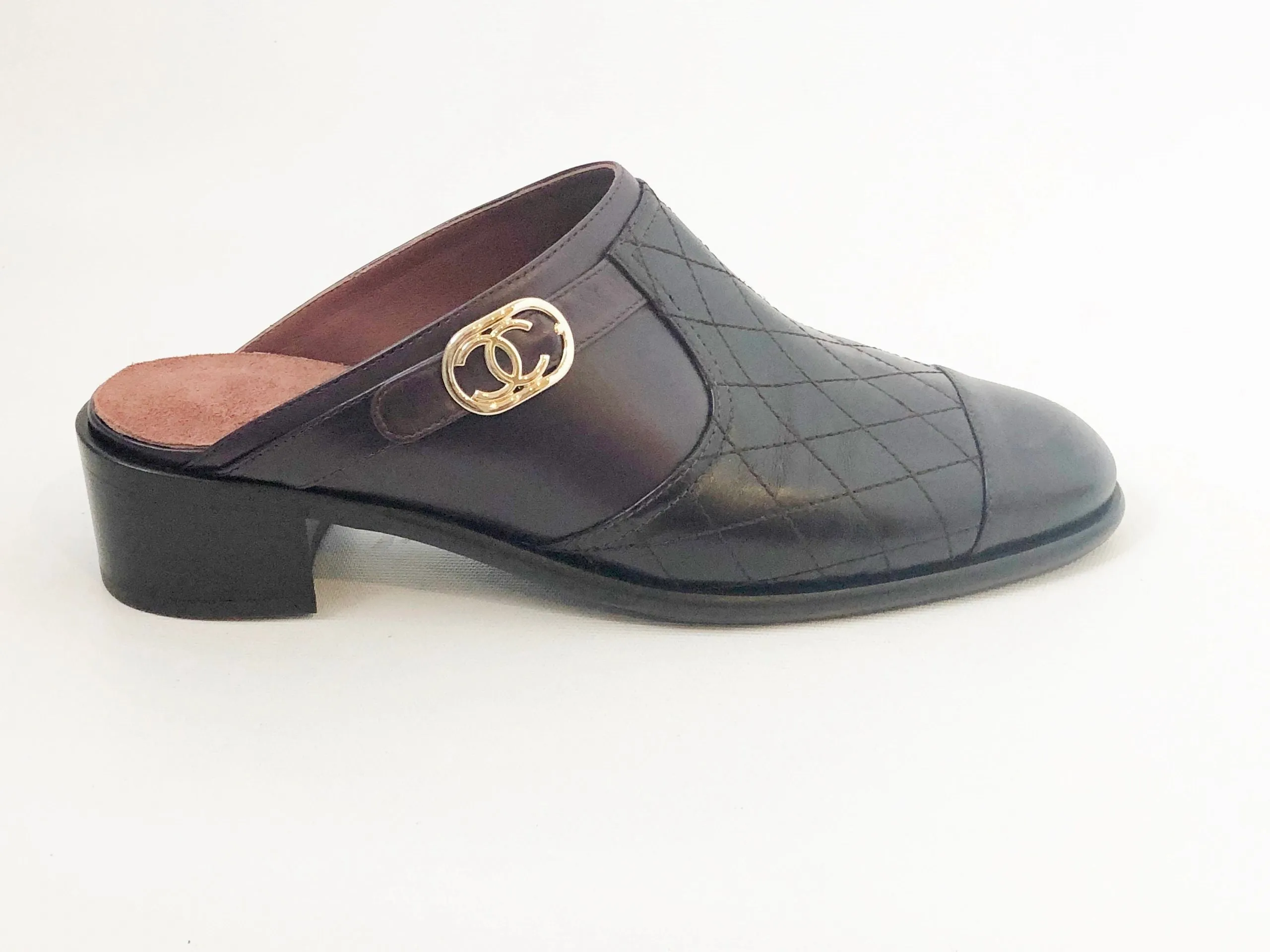 NEW Chanel Interlocking CC Mules Size 12