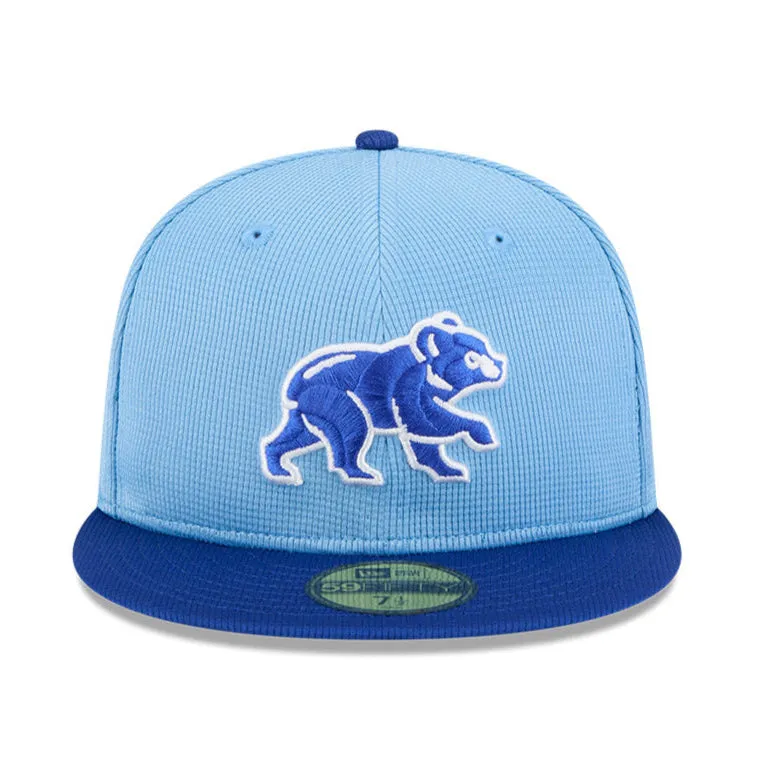 New Era 59Fifty Chicago Cubs 2025 Spring Training Patch Hat - Light Blue, Royal