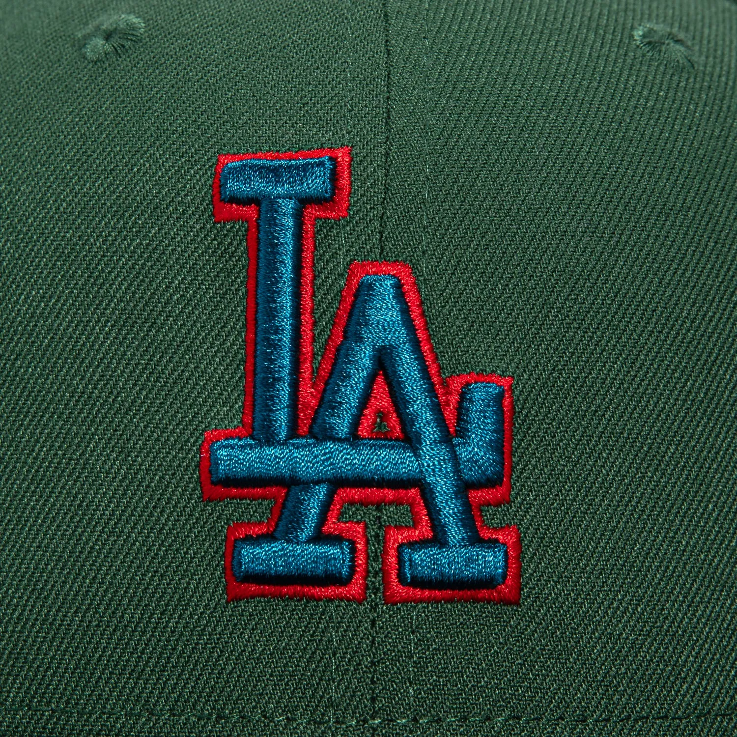 New Era 59Fifty Los Angeles Dodgers 60th Anniversary Stadium Patch Hat - Green, Black, Indigo, Red