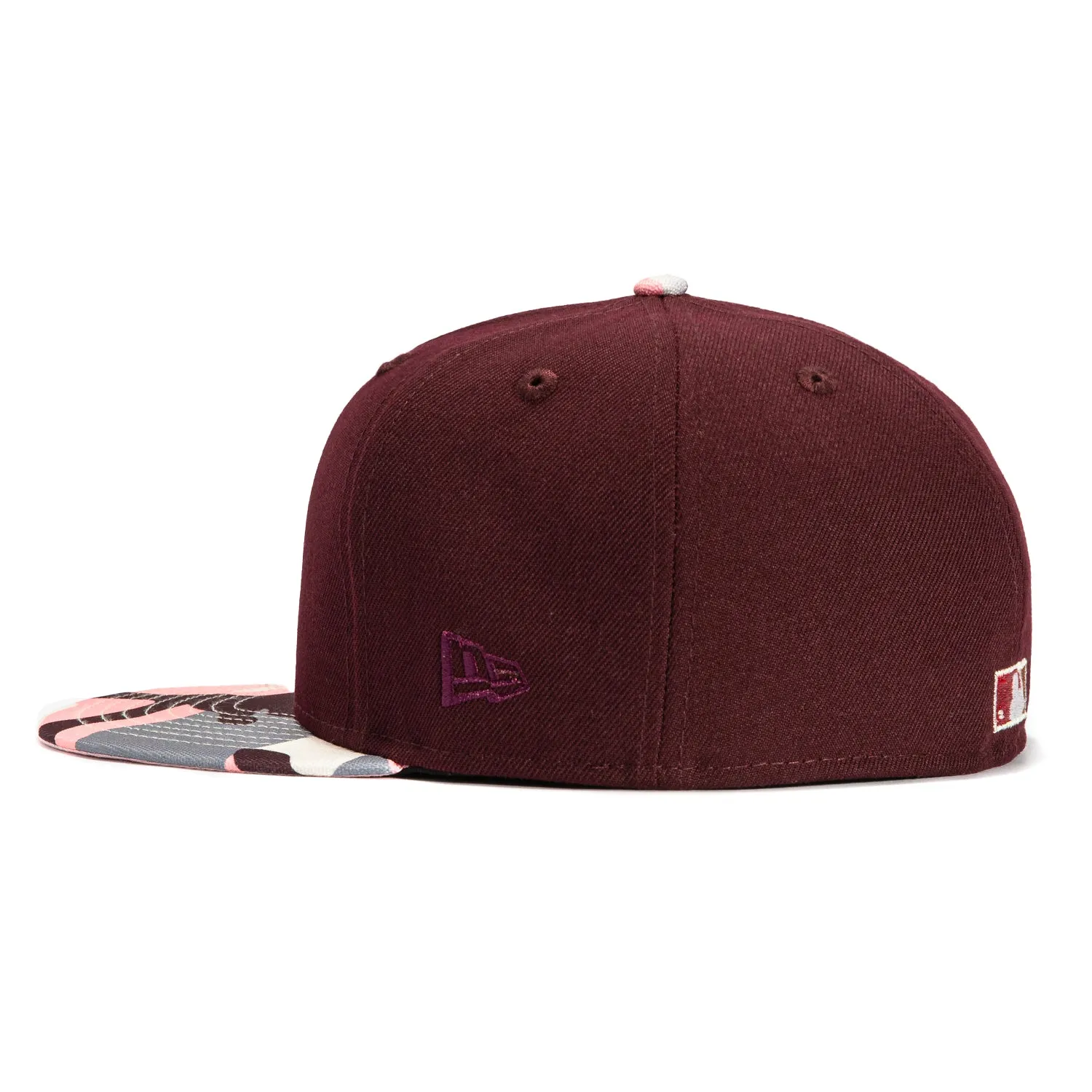 New Era 59Fifty New York Yankees 2000 World Series Patch Hat - Maroon, Camo