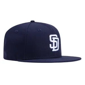 New Era 59Fifty Retro on-Field San Diego Padres Hat - Navy, White