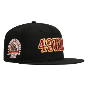 New Era 59Fifty San Francisco 49ers 30th Anniversary Champions Patch Hat - Black, Red, Metallic Gold