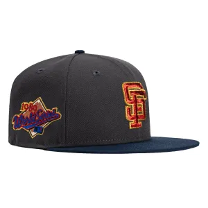 New Era 59Fifty San Francisco Giants 1989 World Series Patch Hat - Graphite, Navy