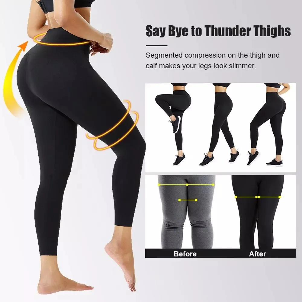 New Fashion Adjustable 3 Strap Yoga Leggings 2 In 1 High Waist Workout Leggings Waist Trainer