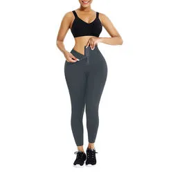 New Fashion Adjustable 3 Strap Yoga Leggings 2 In 1 High Waist Workout Leggings Waist Trainer