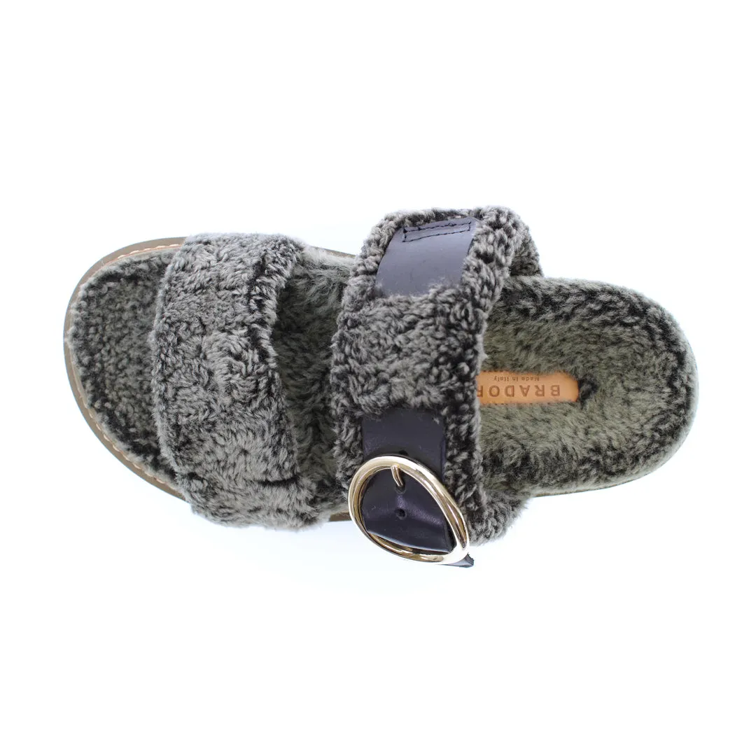 NIAGARA MUSCHIO SHEARLING MULES