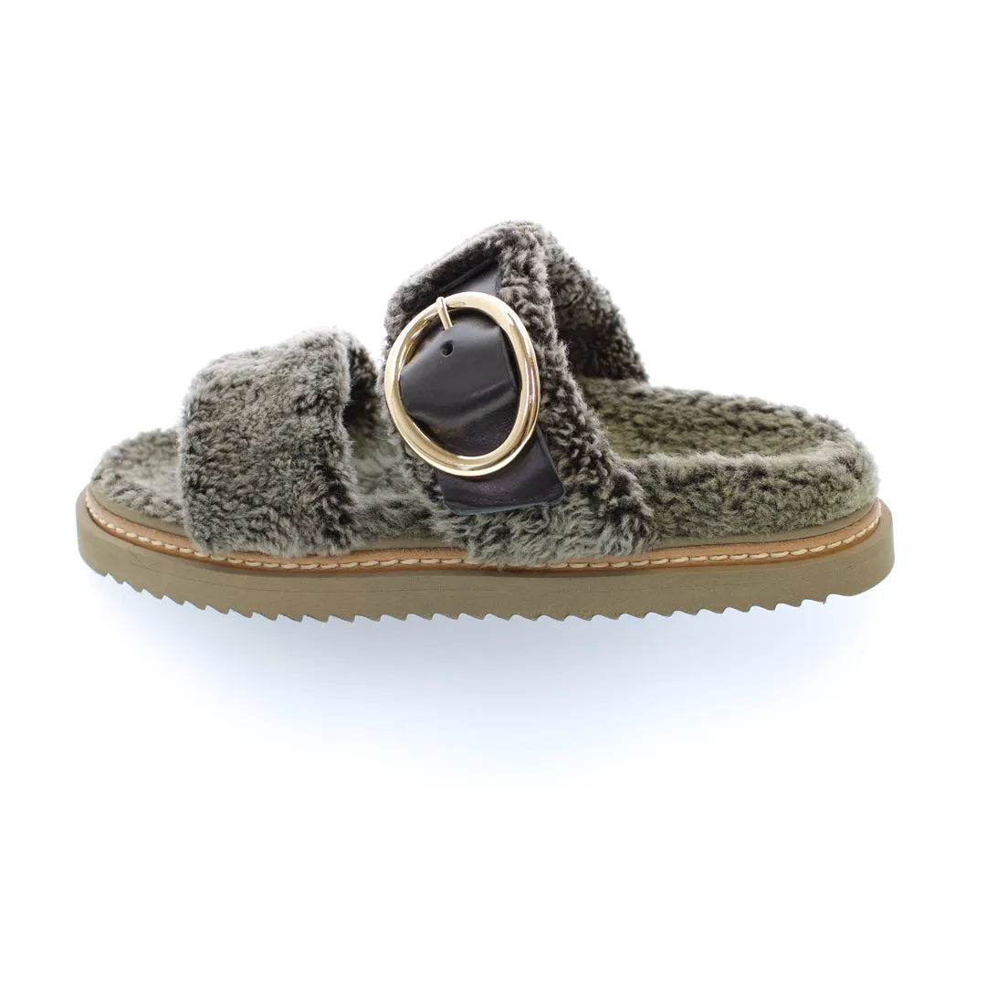 NIAGARA MUSCHIO SHEARLING MULES