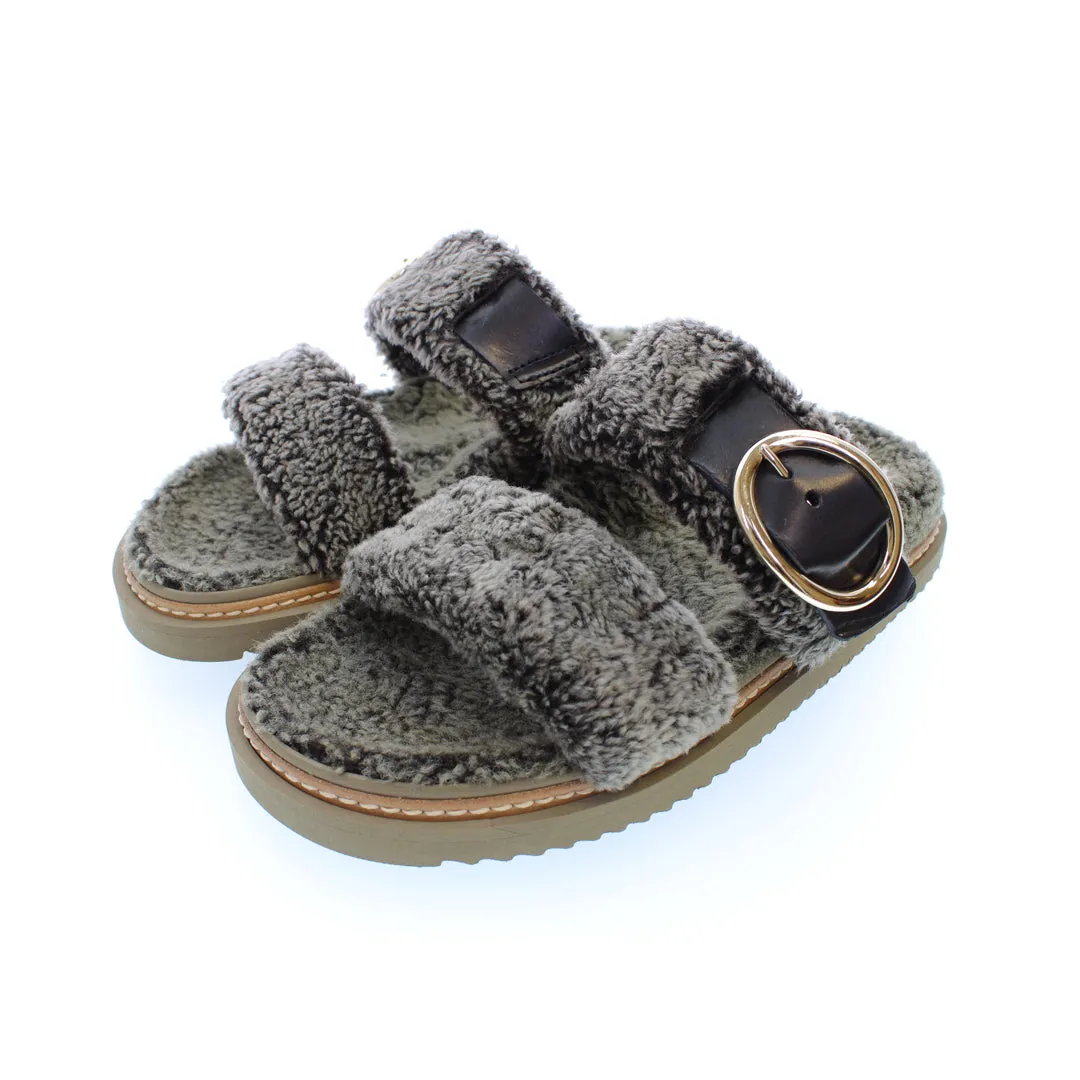NIAGARA MUSCHIO SHEARLING MULES