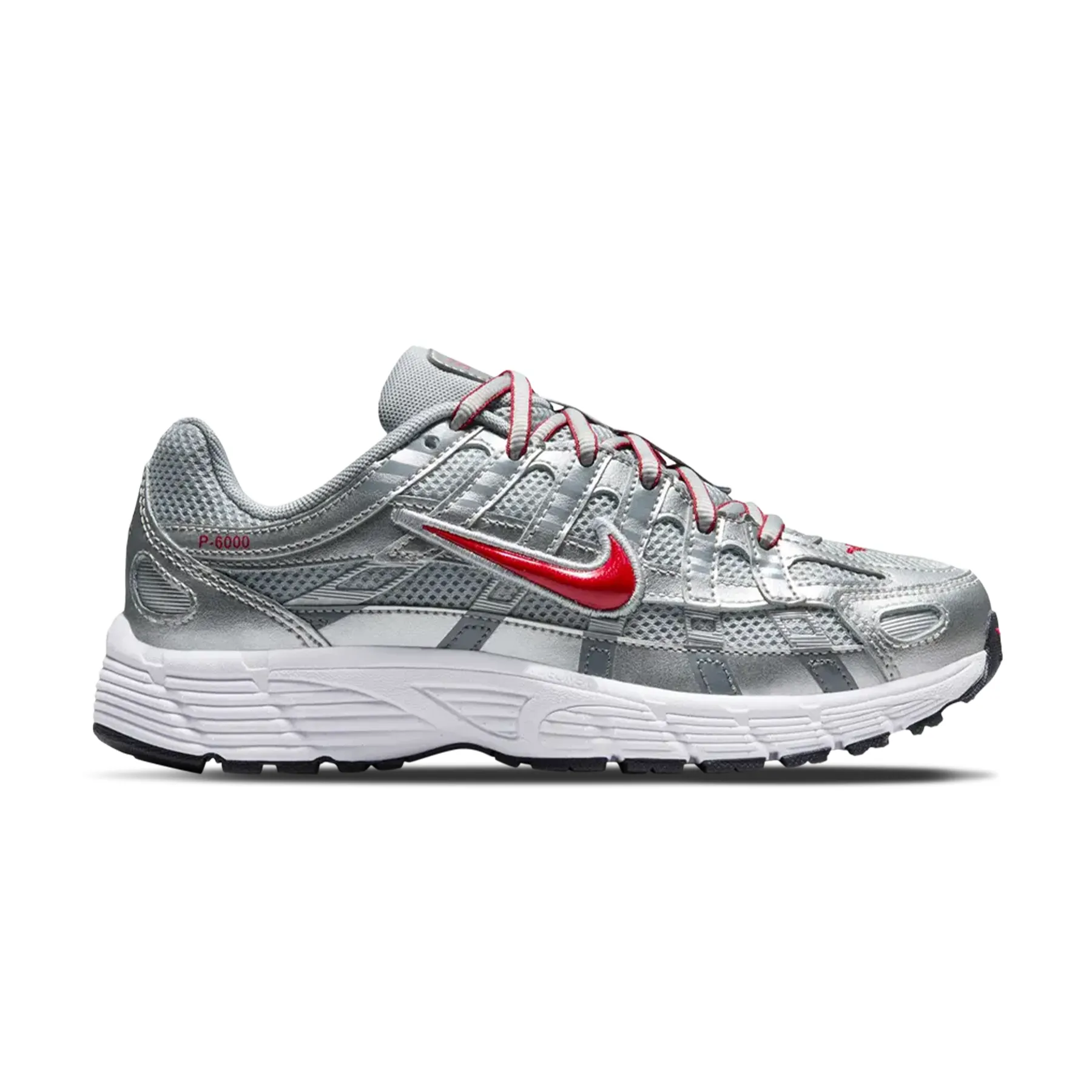 Nike P-6000 GS 'Metallic Silver Gym Red'