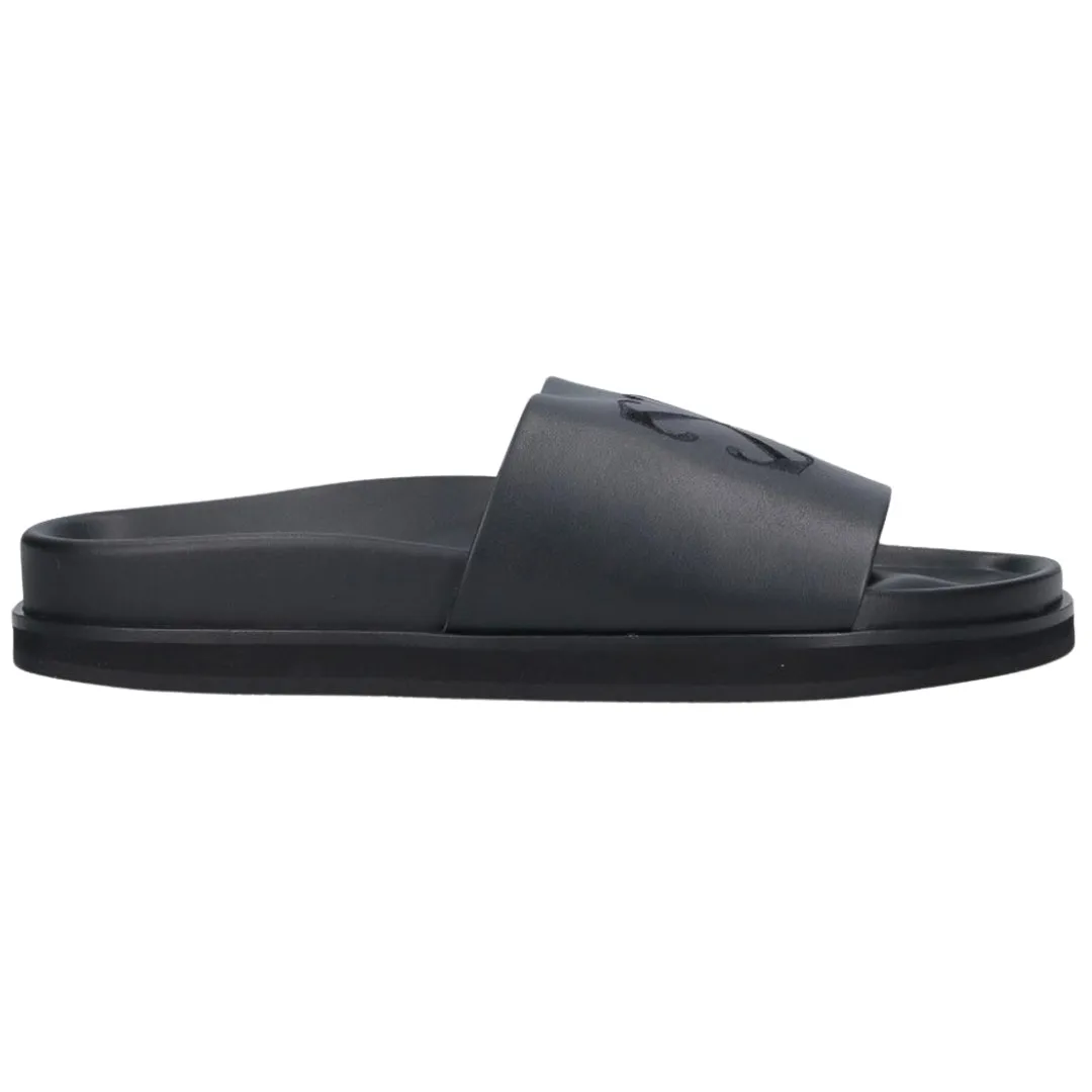 Off-White OMIT006F23LEA0011010 Slides Black