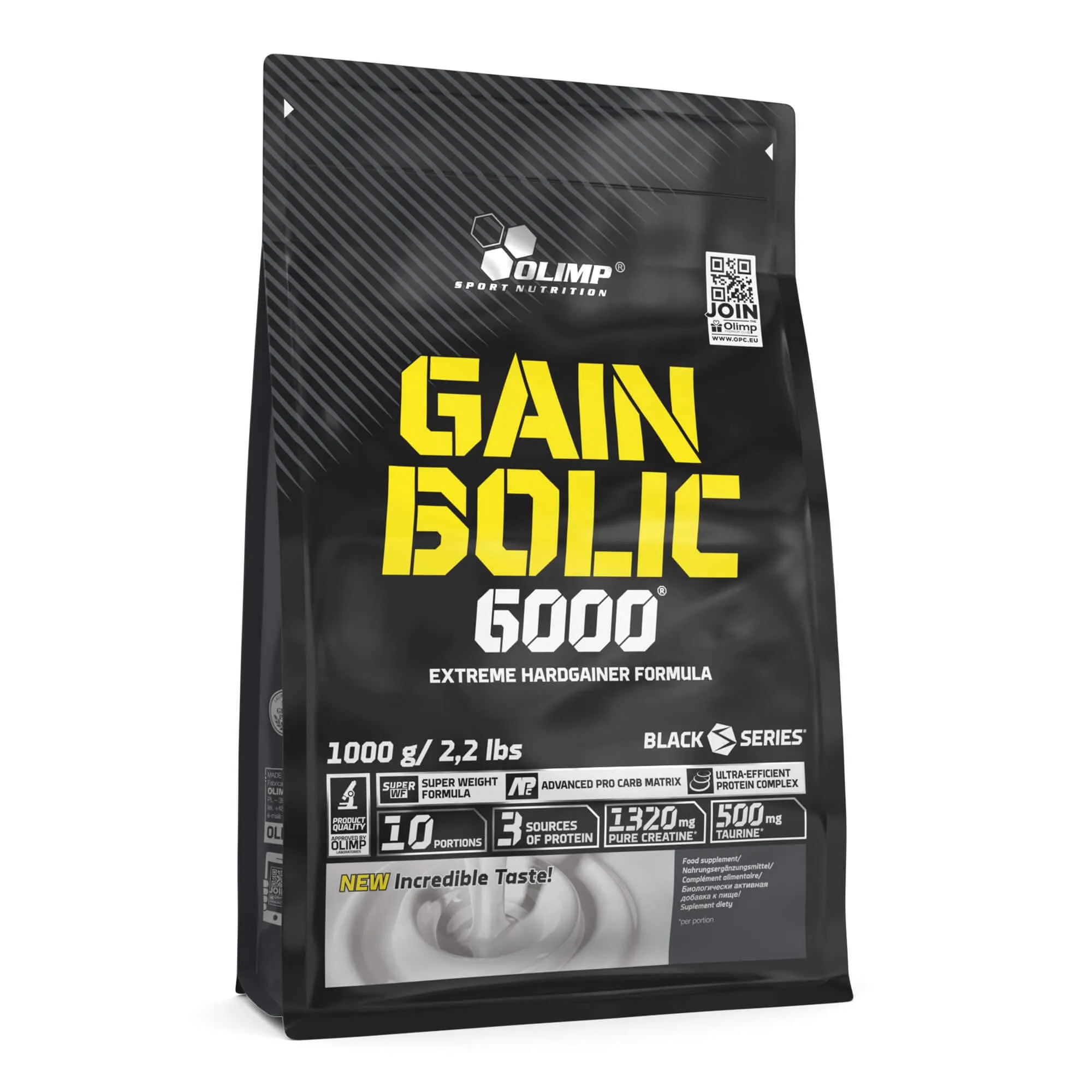 Olimp Nutrition Gain Bolic 6000, Cookies Cream - 1000 grams 10 Servings