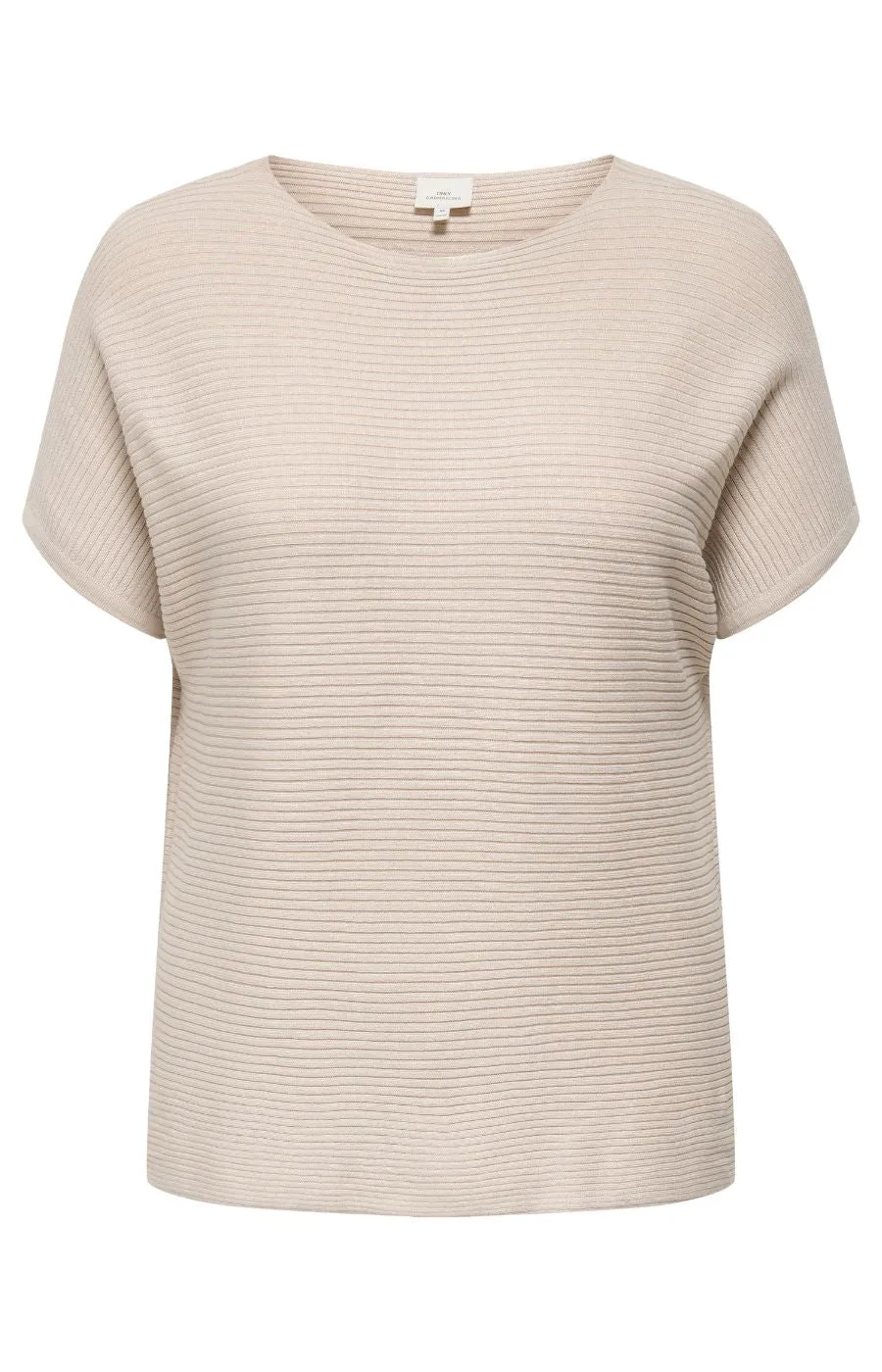 Only Carmakoma Adaline Knit Top in Beige
