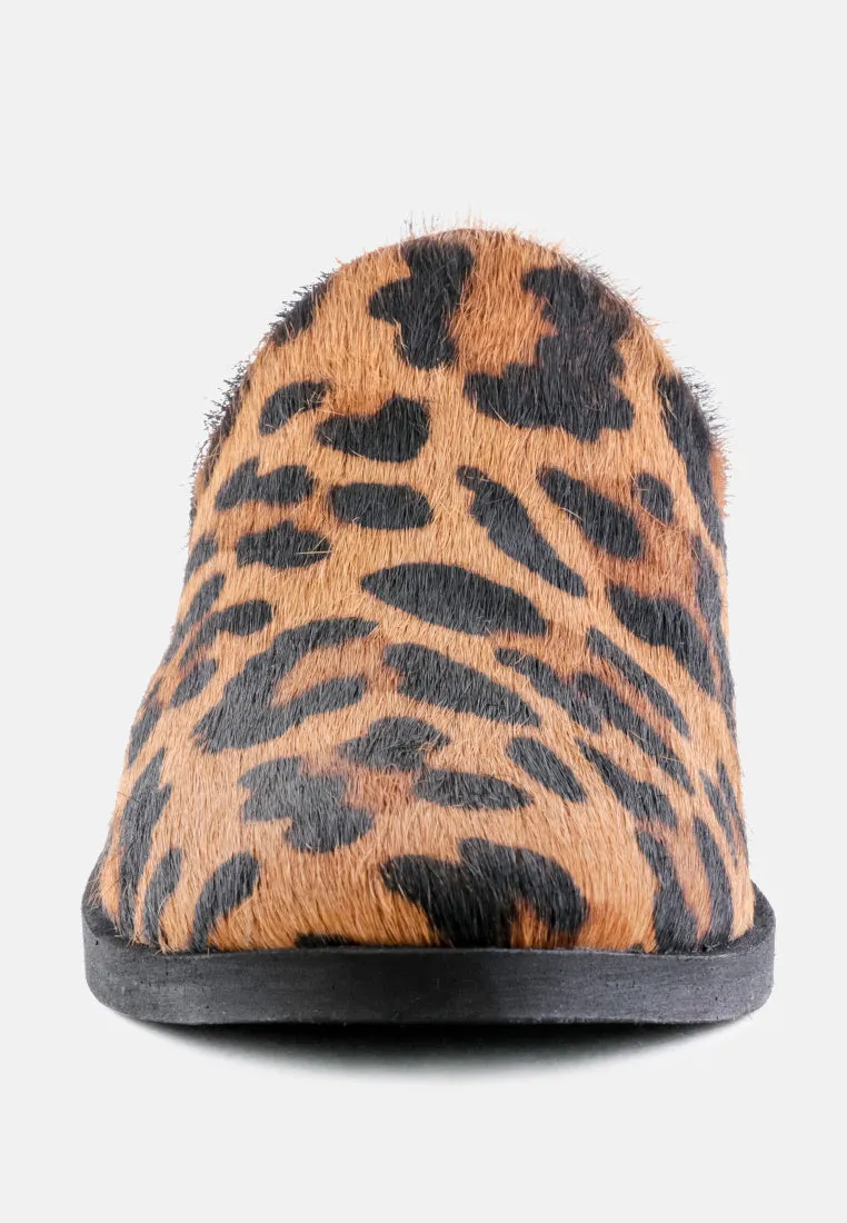 Palma Natural Stacked Heel Mules By Ruw