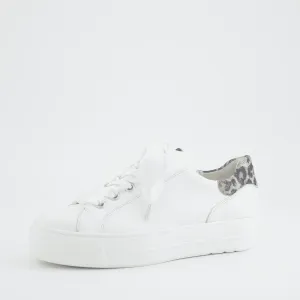 Paul Green White Platform Trainer|5520007