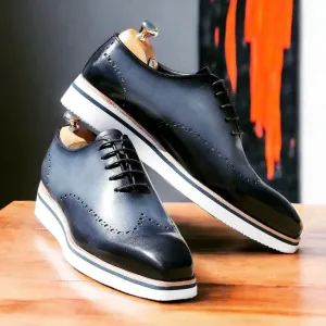 Paul Parkman Men's Smart Casual Wingtip Oxfords