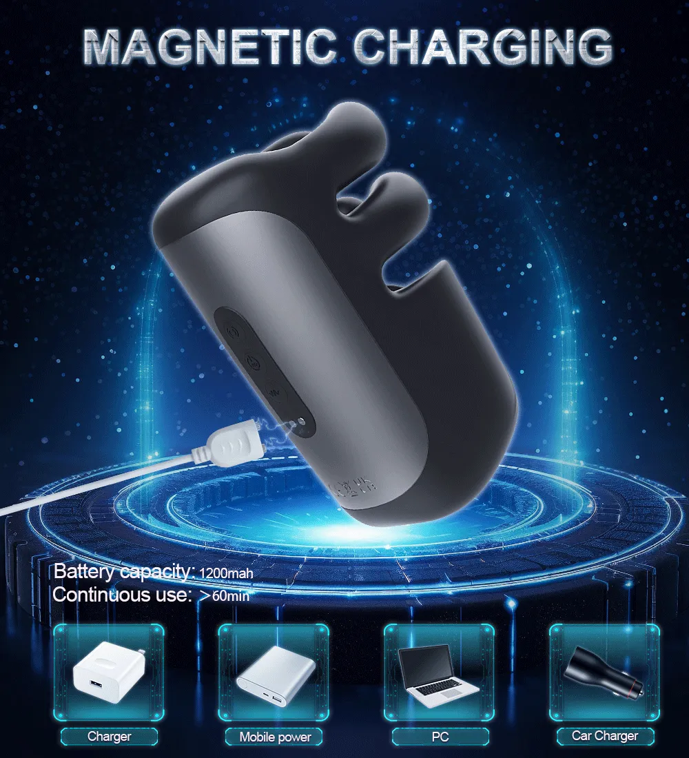 Penis Training Vibrator Men Glans Massage Stimulator For Ejaculation Delay Male Masturbator With Finger Pinching