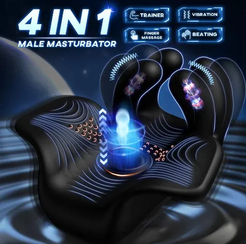 Penis Training Vibrator Men Glans Massage Stimulator For Ejaculation Delay Male Masturbator With Finger Pinching