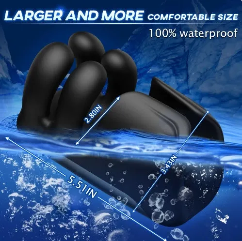 Penis Training Vibrator Men Glans Massage Stimulator For Ejaculation Delay Male Masturbator With Finger Pinching