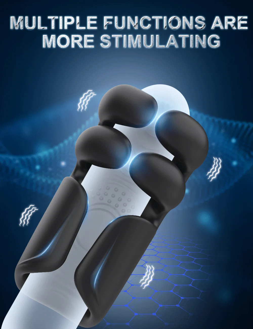 Penis Training Vibrator Men Glans Massage Stimulator For Ejaculation Delay Male Masturbator With Finger Pinching