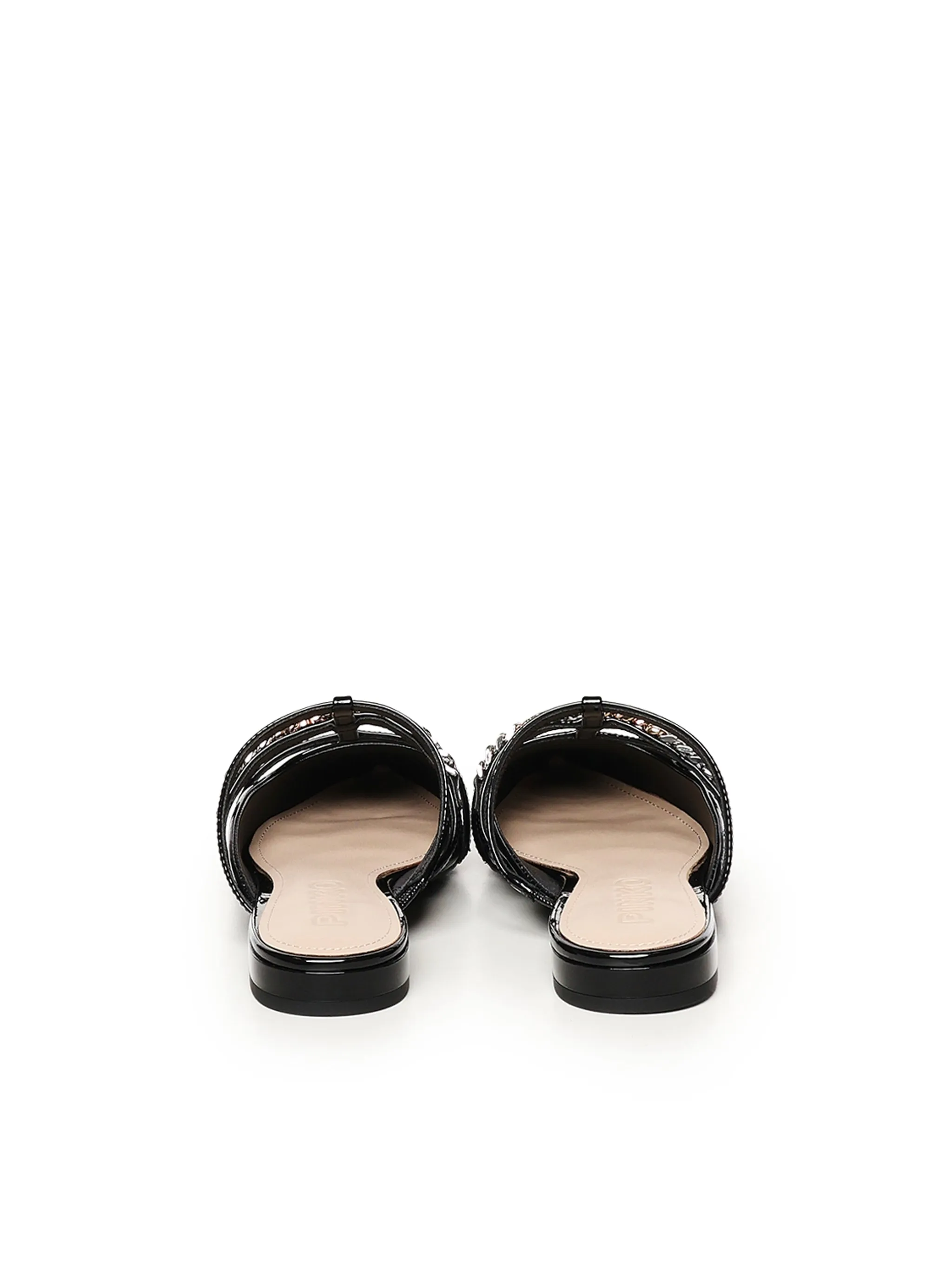 Pinko Patent Leather Black Mules