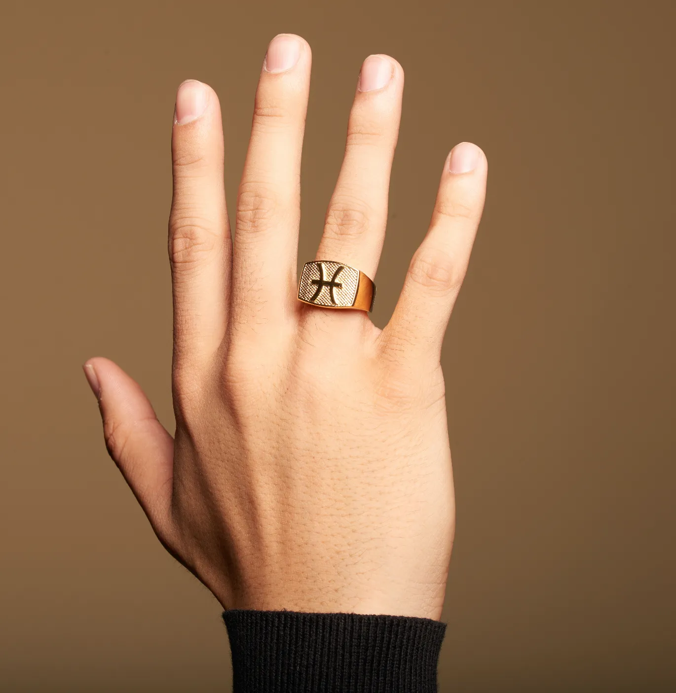 Pisces Gold&Bold mens ring