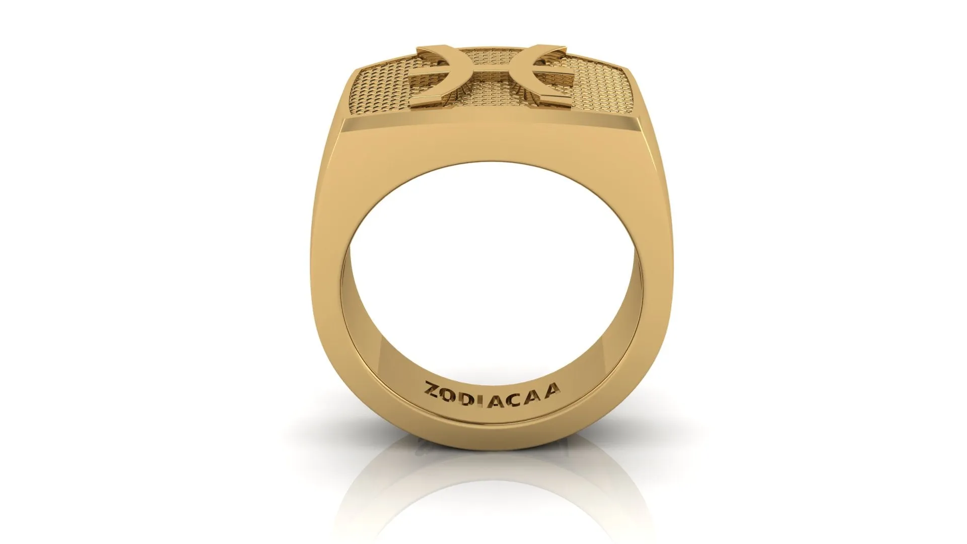 Pisces Gold&Bold mens ring