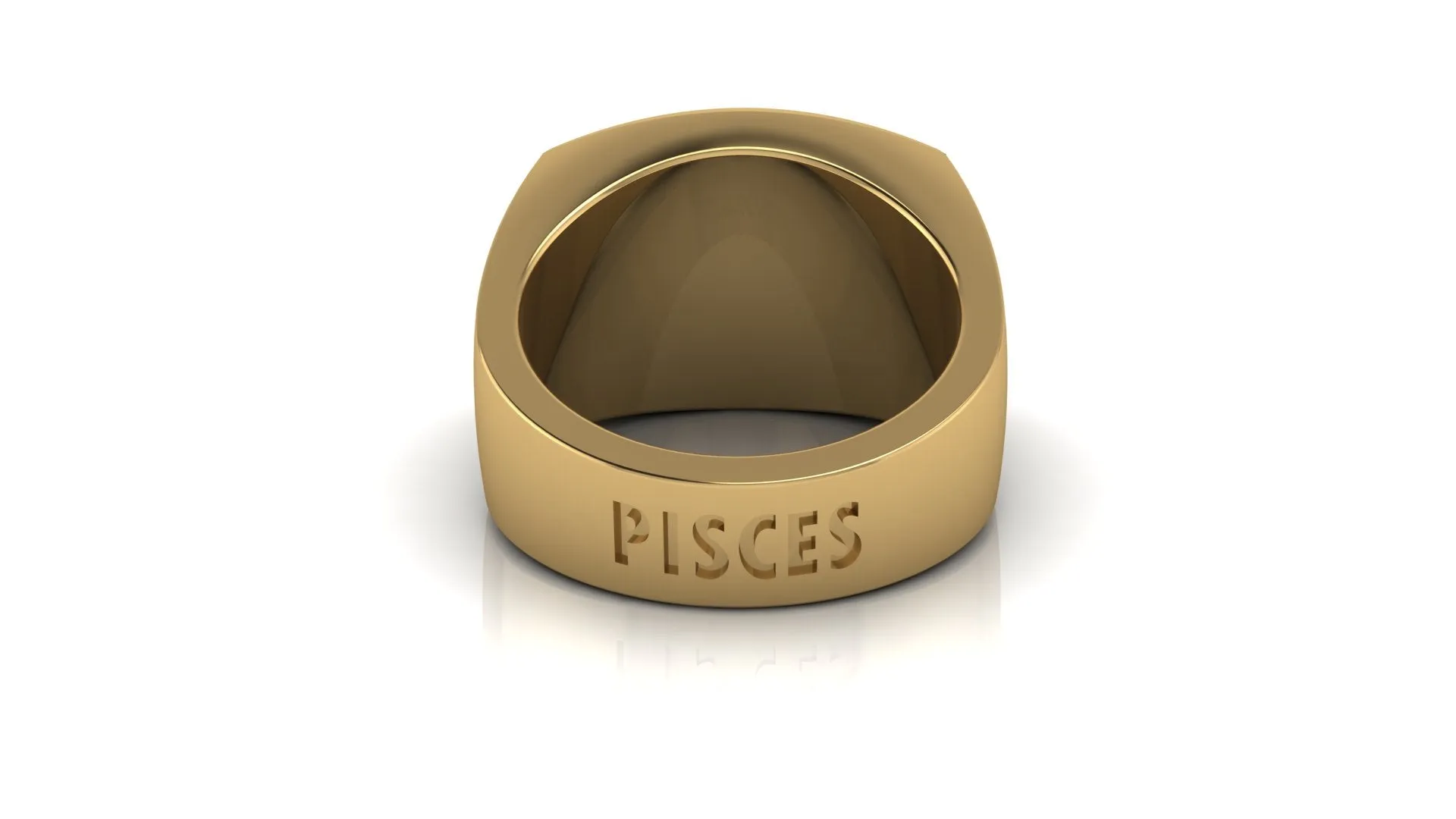 Pisces Gold&Bold mens ring