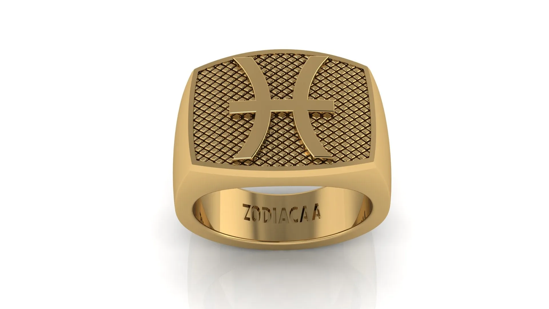 Pisces Gold&Bold mens ring