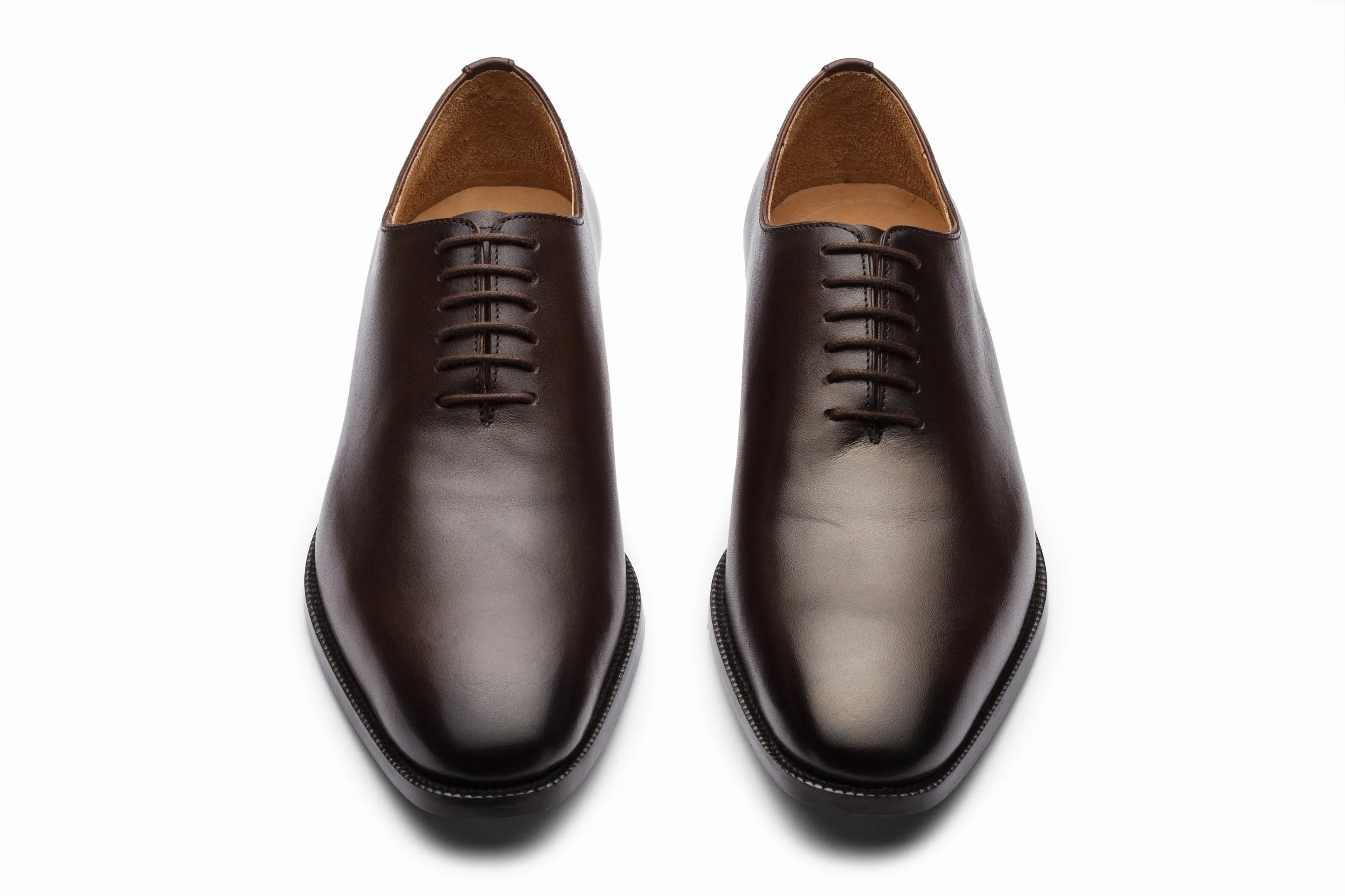 Plain Wholecut Oxford - Dark Brown